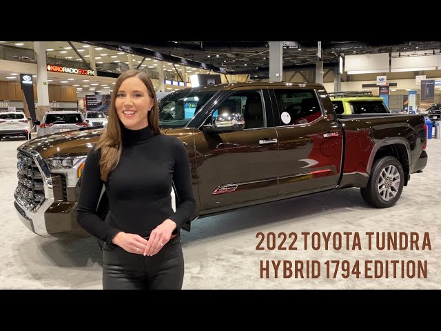 2022 TOYOTA TUNDRA i-FORCE MAX 1794 EDITION: Power, Style & Fewer Emissions