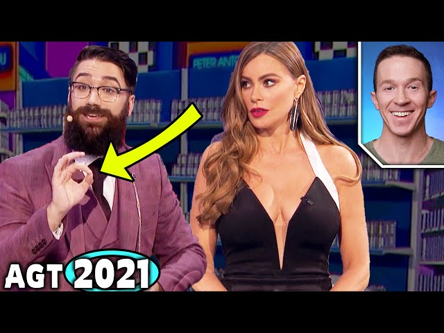 Magician REACTS to Peter Antoniou FUNNY FOOD MAGIC on America's Got Talent 2021