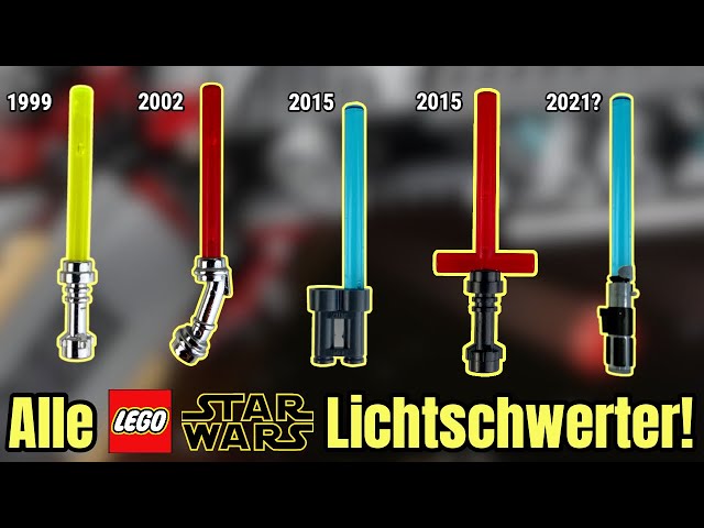 Die spannende Entwicklung der LEGO Star Wars Lichtschwerter! + Ideen | 1999-2020 | Jedi & Sith