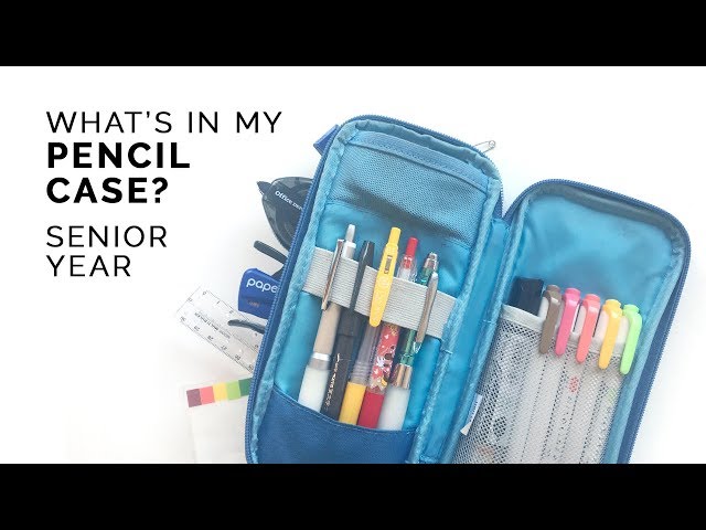 what's in my pen case! 📘 senior year of high school