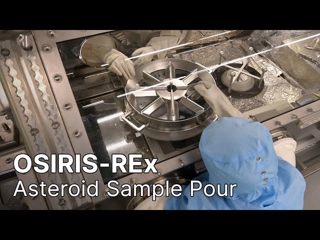 OSIRIS-REx Asteroid Sample Pour