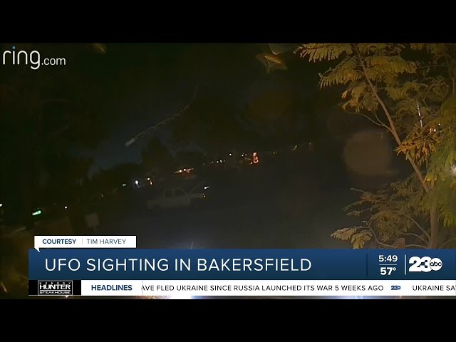 Did a 23ABC viewer's Ring camera capture UFO on video in Southwest Bakersfield?