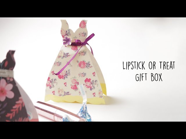 Lipstick or Treat Gift Box | Gift Wrapping Idea