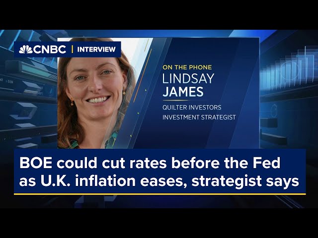 Bank of England could cut rates before the Fed as U.K. inflation eases, strategist says