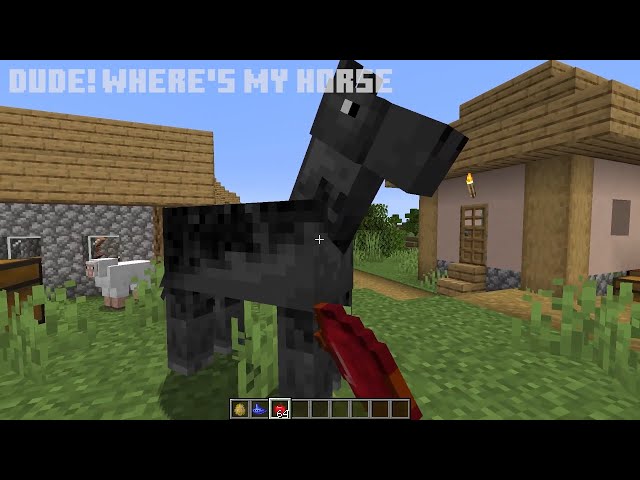 Minecraft mods Review - Dude! Where's my Horse - One of the best minecraft mod
