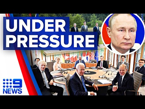 G7 nations meet in Germany as Russia’s attacks on Ukraine intensify | 9 News Australia