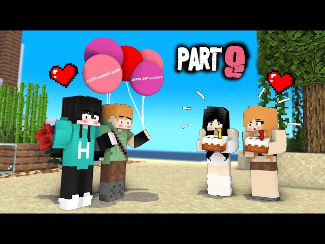 EPISODE 9: "HAPPY 1st ANNIVERSARY!" : Love Story of Alexis&Heeko, Brix&Haiko: Minecraft Animation