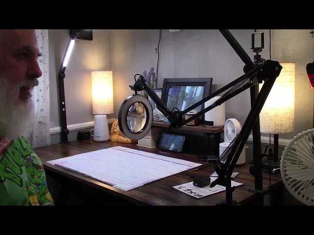 NOEVSBIG 3-Section Swing Arm Magnifying Desk Lamp Review