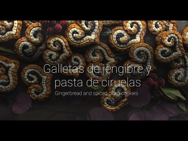 Galletas de jengibre y pasta de ciruelas con especias - Gingerbread and spiced plum cookies