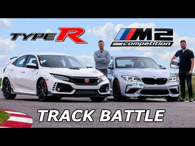 BMW M2 Competition vs Honda Civic Type R - TRACK REVIEW // DRAG RACE & LAP TIMES