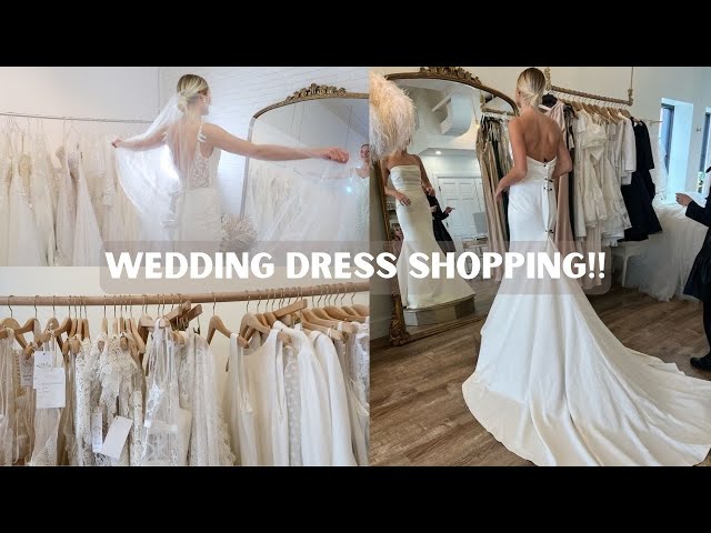 WEDDING DRESS SHOPPING!! saying YES to the dress 👰🏼‍♀️💍