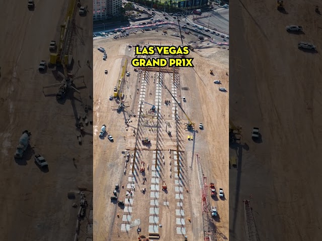 F1 Las Vegas Grand Prix 2023 Construction | Maverick Helicopters #Shorts