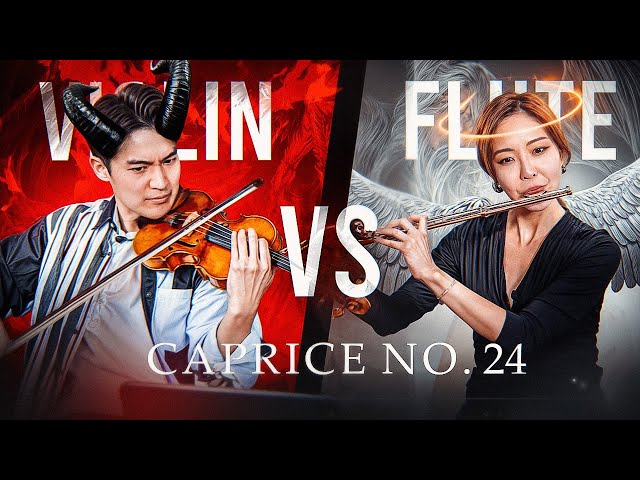Which sounds better? Violin vs Flute ⚔️ [PAGANINI CAPRICE No. 24]