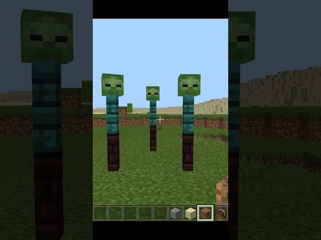 Minecraft Shorts - Fastest Way To Escape a Zombie at Night