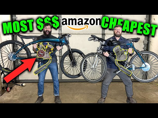 I Bought the Cheapest and Most Expensive Motorized Bike kits from Amazon