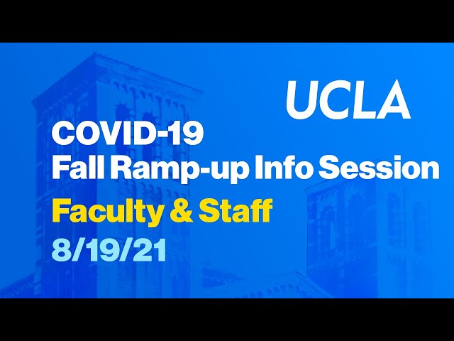 Fall Ramp-Up Info Session - August 19, 2021