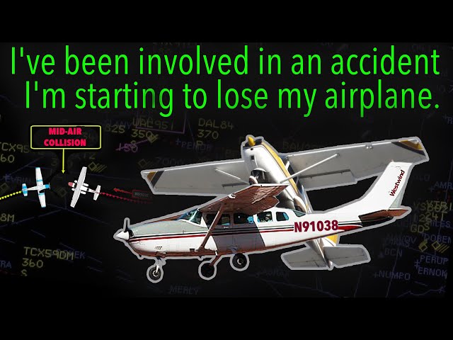 Airplanes Collided MIDAIR while in cruise flight . Cessna Skywagon and Cessna Skylark. REAL ATC