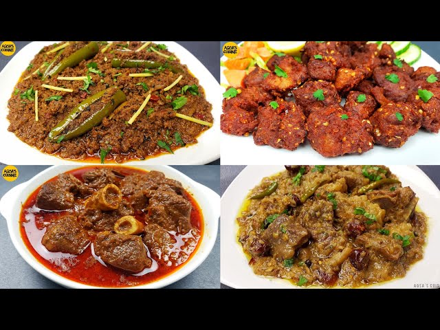 Eid Recipes, Mutton Korma, Achari Keema, Chatkhara Boti, Beef Stew by Aqsa's Cuisine, Mutton Curry
