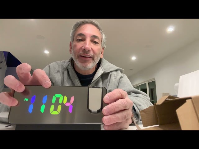 FIZILI Colorful LED Clock Projection Review & Unboxing