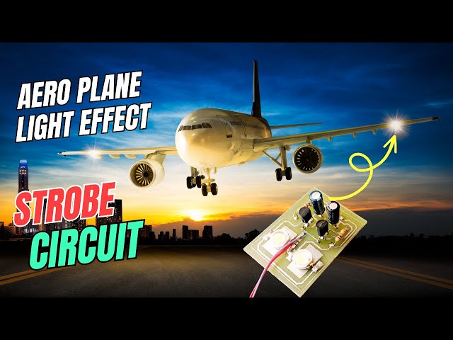 [NEW] Boeing-747 wing light circuit using bc547  | Best bc547 Circuit | LED Strobe effect circuit