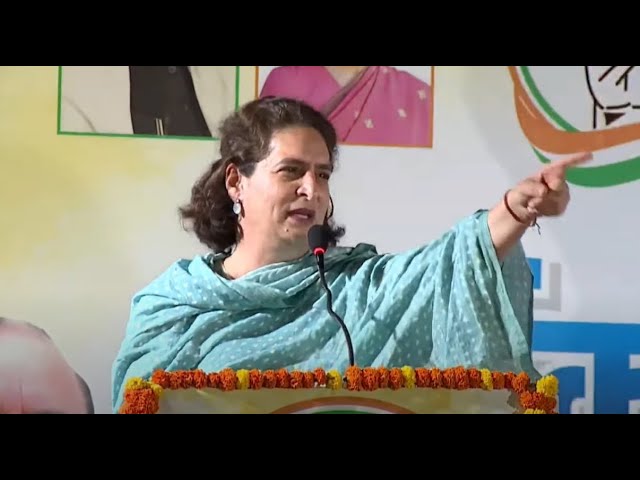 LIVE: Priyanka Gandhi  addresses a corner meeting in Amethi, Uttar Pradesh.