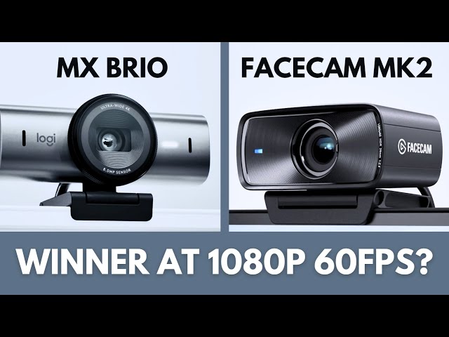How Elgato Facecam MK.2 compares to Logitech MX Brio at 1080p 60fps
