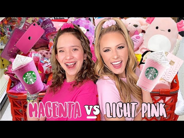 MAGENTA 🌺🌷 VS LIGHT PINK 🌸🩰 TARGET SHOPPING CHALLENGE!