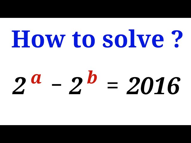 Wonderful Algebra Question | Equation Solving | You should learn this method