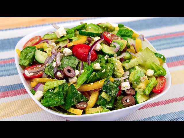 The most delicious Greek salad! Simple and delicious Athens salad! ASMR recipe