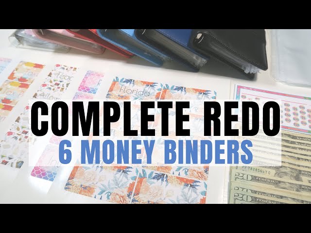 CASH STUFFING BINDER REDO | 6 CASH BINDERS | NEW BUSINESS BINDER | JORDAN BUDGETS