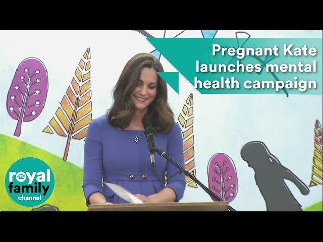 Pregnant Kate launches mental health campaign in primary schools
