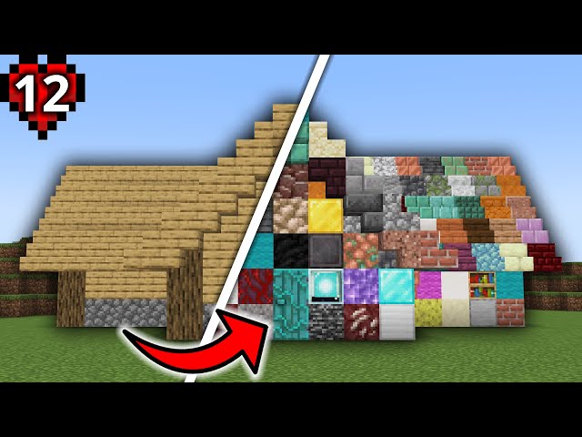 I Used Every Building Block in Minecraft Hardcore