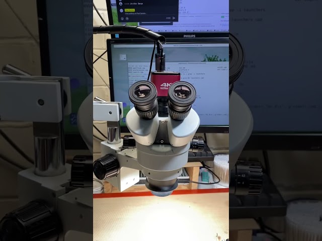 Automating a microscope ring light power using a compass switch