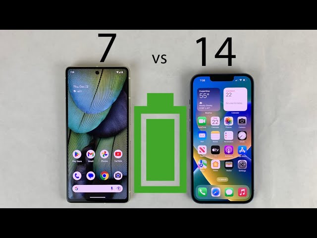 iPhone 14 vs Pixel 7 Battery Life DRAIN Test
