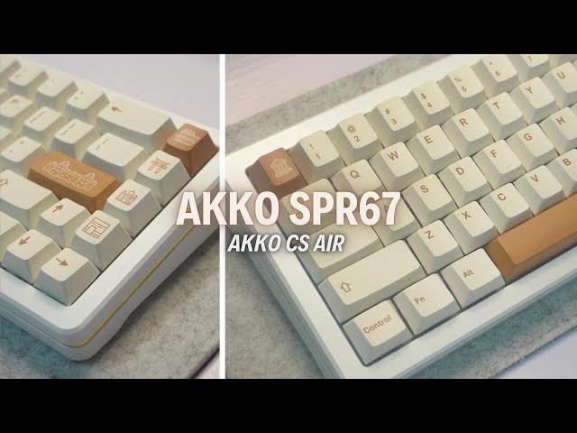 Akko SPR67 | CS Air Switch | Spring-mounted keyboard