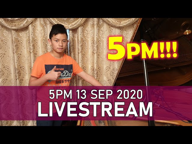 Sunday Piano Livestream I'M BACK!!! 5PM!!! Cole Lam 13 Years Old