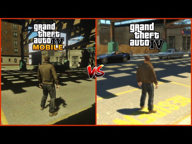 GTA IV MOBILE VS GTA IV PC_SIDE BY SIDE GAMEPLAY COMPARISON