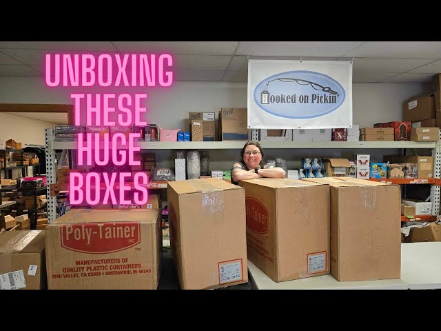 Unboxing so many huge boxes of various items there are so many unique items in here