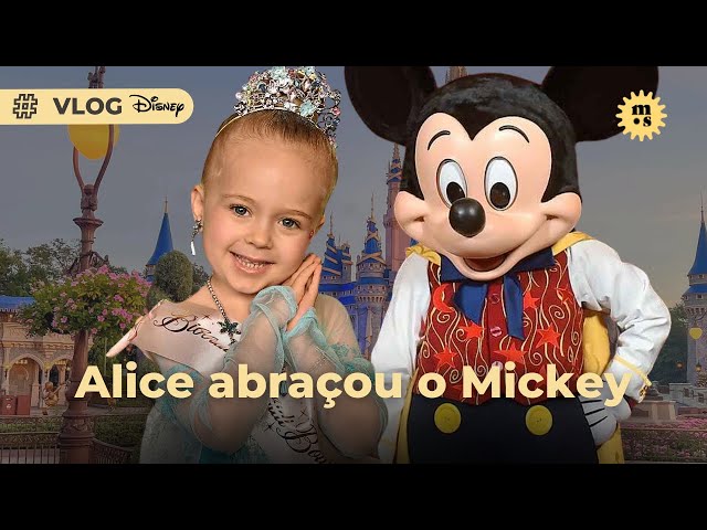 ALICE ABRAÇOU O MICKEY, se transformou em princesa no Magic Kingdom,dicas do parque | VLOG na Disney