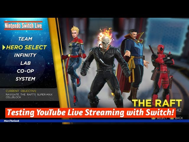 Testing YouTube Live Streaming with Switch!