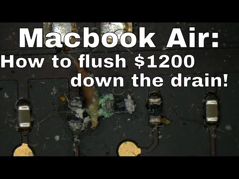 Can 1 drop of liquid destroy a Macbook Air?