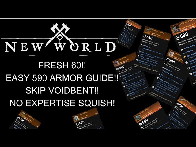 New World Easy Items you can Farm for Solo! Get 590 Average Gearscore Fast! Make Endgame Smoother!