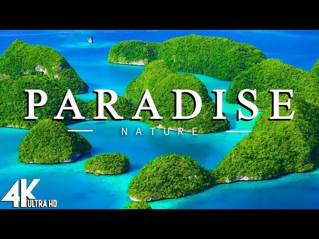 FLYING OVER PARADISE (4K UHD) Amazing Beautiful Nature Scenery with Relaxing Music - 4K Video