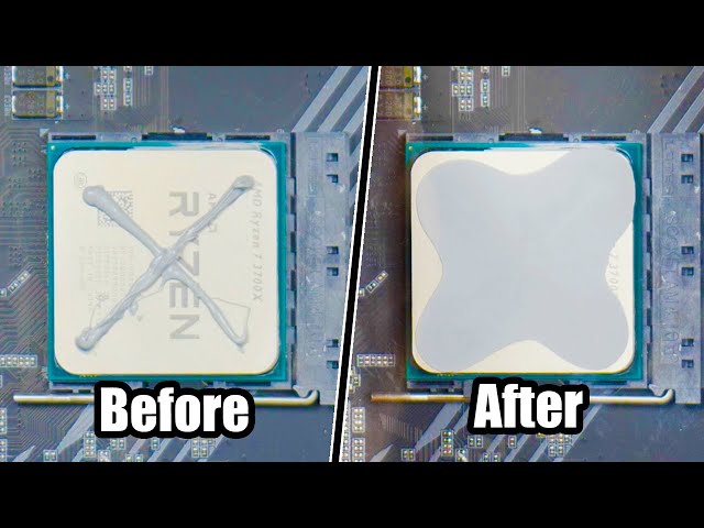 Thermal Paste Spread Under Glass