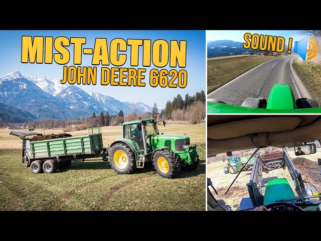 Mist-Action 2022 | John Deere Power beim Mist streuen. |John Deere 6620 6-Zylinder Sound 💪