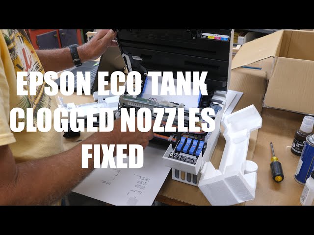 Epson Eco Tank Clogged Nozzles FIX