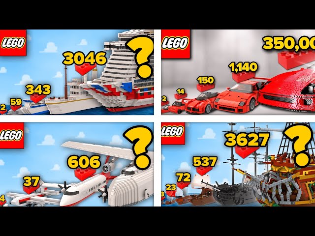 LEGO Vehicles in Different Scales | Comparison