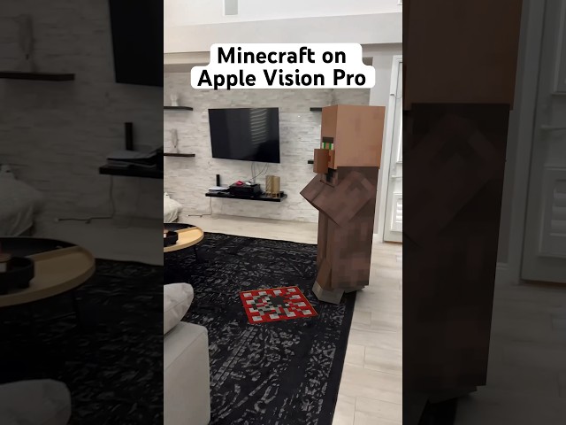 Minecraft on Apple Vision Pro