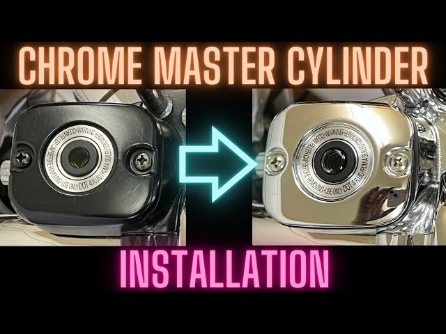 【Harley-Davidson Chrome Master Cylinder Installation】Chrome Clutch Bracket & Master Cylinder kit