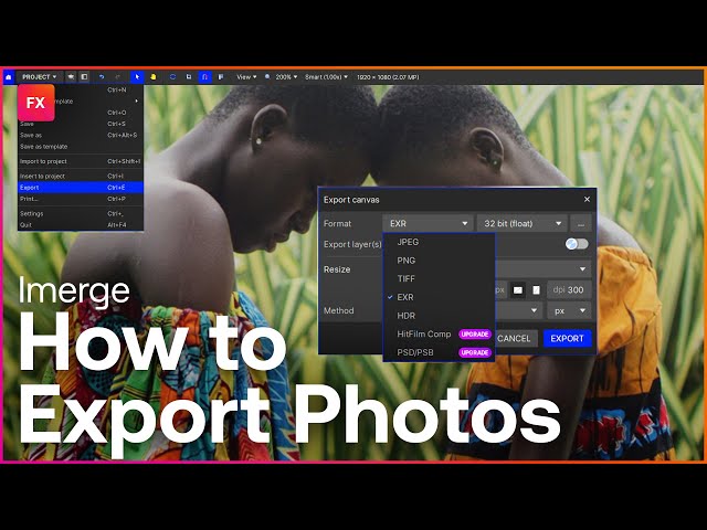 How to Export in Imerge | My First Project